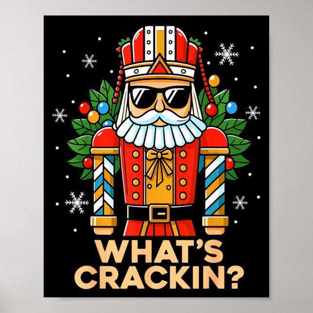 Poster Funny Christmas Nutcracker Men Kids Teen Boys What (Frente)