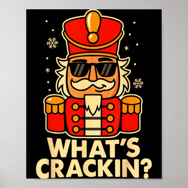 Poster Funny Christmas Nutcracker Men Kids Teen Boys What (Frente)