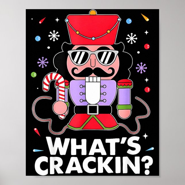 Poster Funny Christmas Nutcracker Men Kids Teen Boys What (Frente)