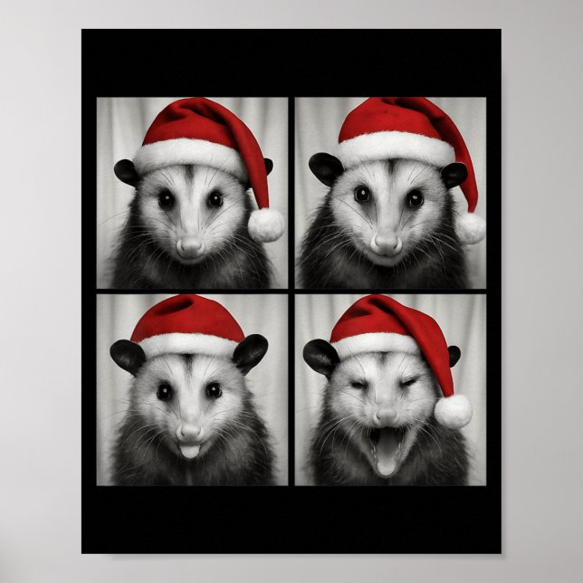 Poster Funny Christmas Ossum Santa Photo Booth  (Frente)