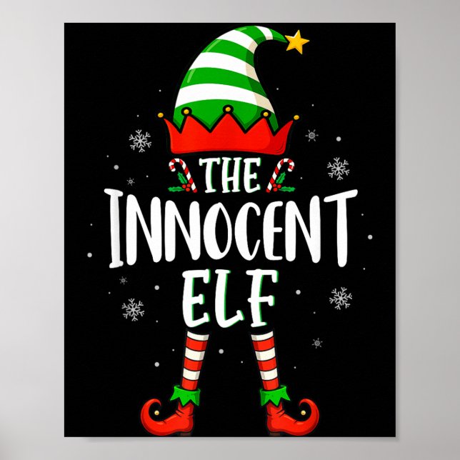 Poster Funny Christmas The Innocent Elf Family Matching X (Frente)