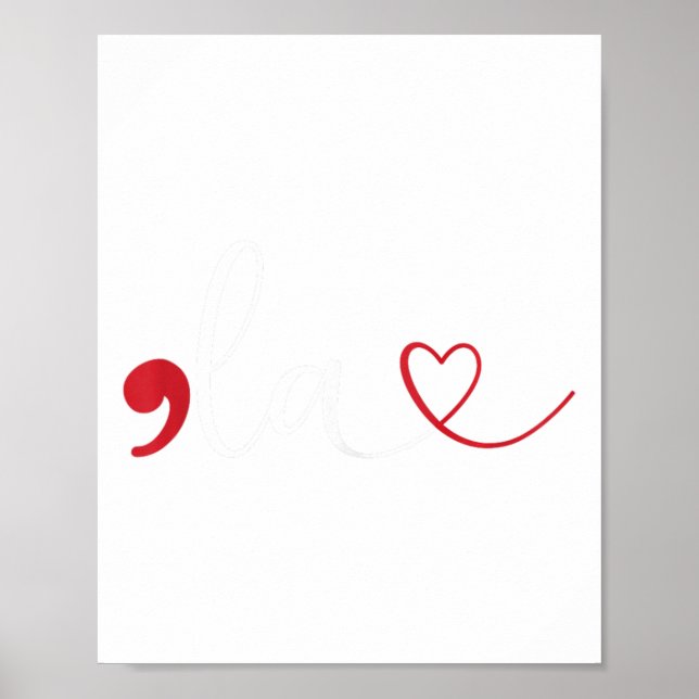 Poster Funny Comma La Kamala Harris Pontuação La Electi (Frente)