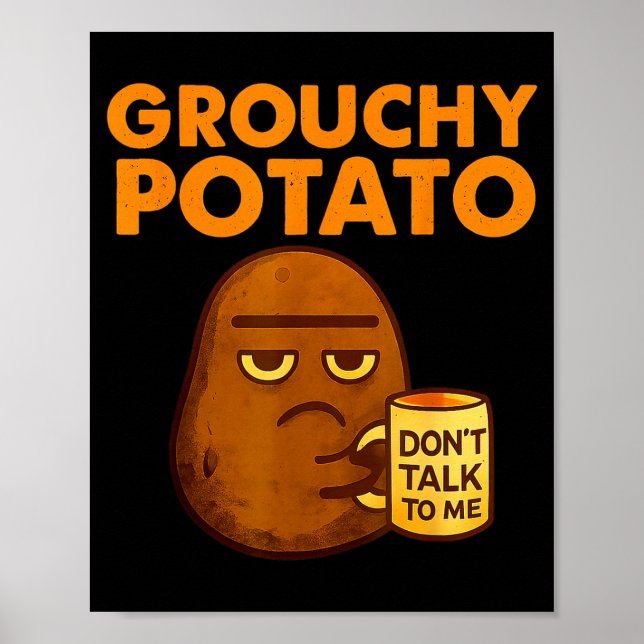 Poster Funny Couple Sweet Tato &amp; Grouchy Tato  (Frente)