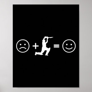 Poster Funny Cricket – Cricket Makes Happy Cover Drive Jo