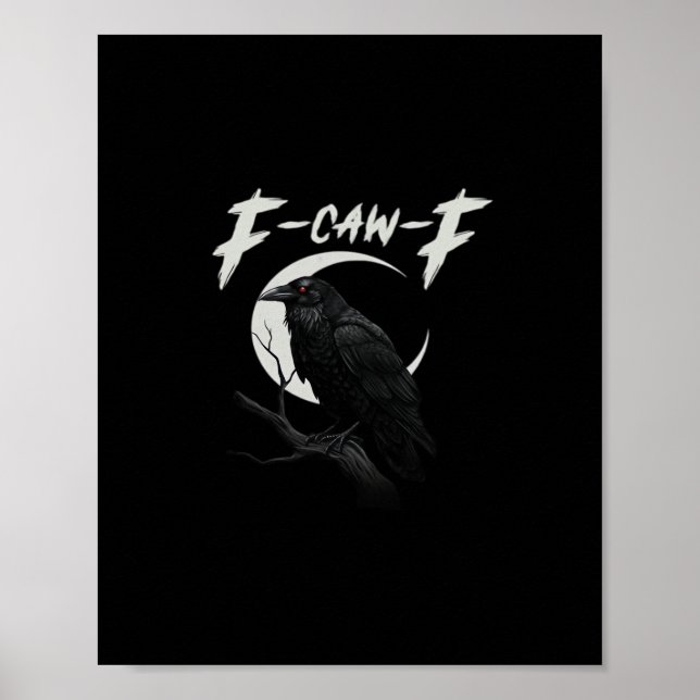 Poster Funny Crow Essential Creative Casual (Frente)