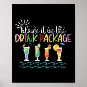 Poster Funny Cruise Summer 2024 Culpa-A No Pac De Bebida