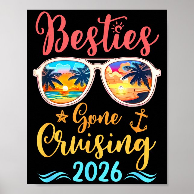 Poster Funny Cruising Friends Squad 2026 Ies Gone Cruisin (Frente)