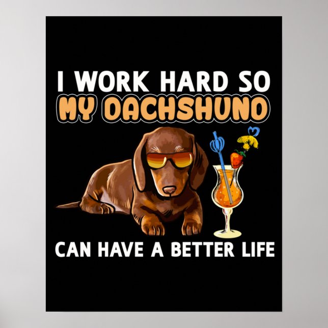 Poster Funny Dachshund Lover (Frente)
