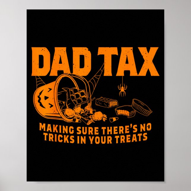 Poster Funny Dad Tax Halloween  (Frente)