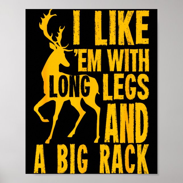 Poster Funny Deer Hunting Quote Gift For Hunters  (Frente)