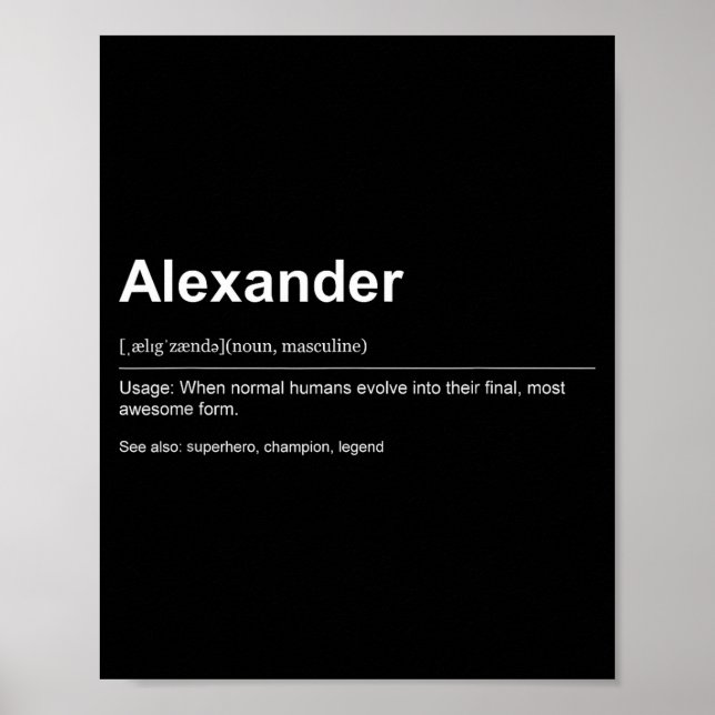 Poster Funny Definition Quote For The Name Ander _  (Frente)