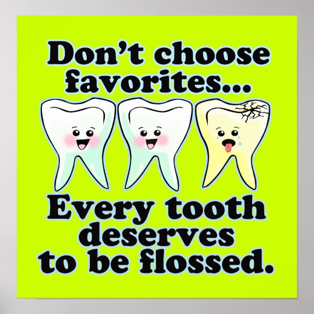 Pôster Funny Dentist Office Trabalho de arte (Frente)