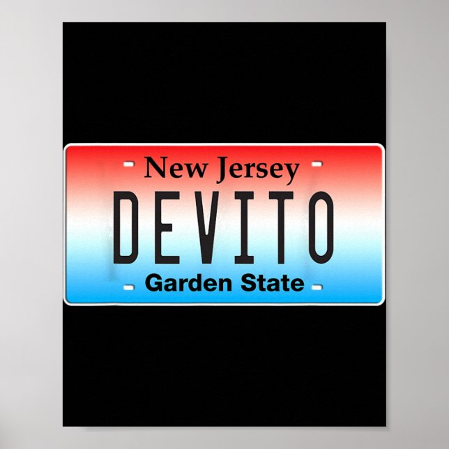 Poster Funny Devito New Jersey Italian American Nj Cutlet (Frente)