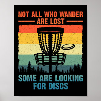 Poster Funny Disc Golf Art For Men Women Disc Golfer Play
