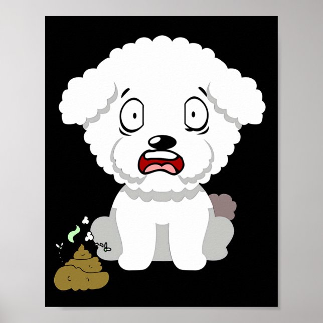 Poster Funny Dog Smells Stinky O O  (Frente)