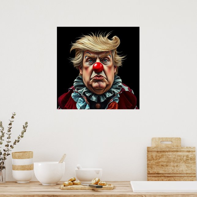 Poster Funny Donald Trump Clown (Cozinha)