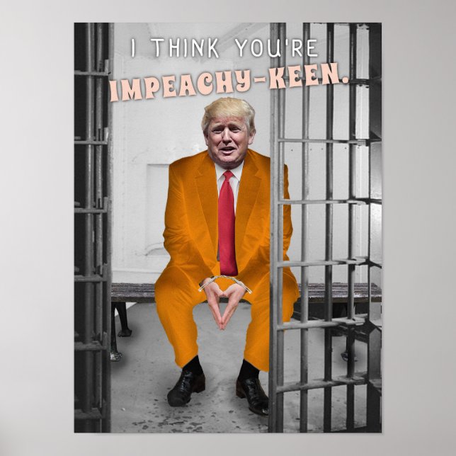 Poster Funny Donald Trump Impeachment Humor (Frente)