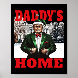 Poster Funny Donald Trump Pai Casa Cristo da Casa Branca