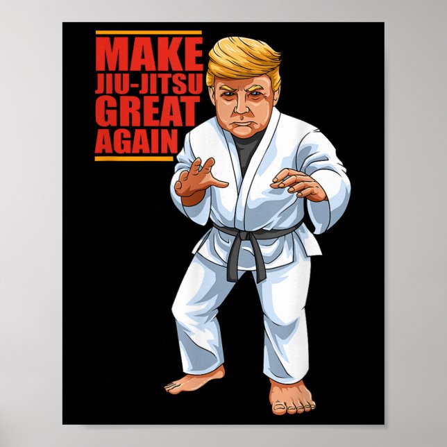 Poster Funny Donald Trump Republican - Jiu-jitsu E Bjj (Frente)