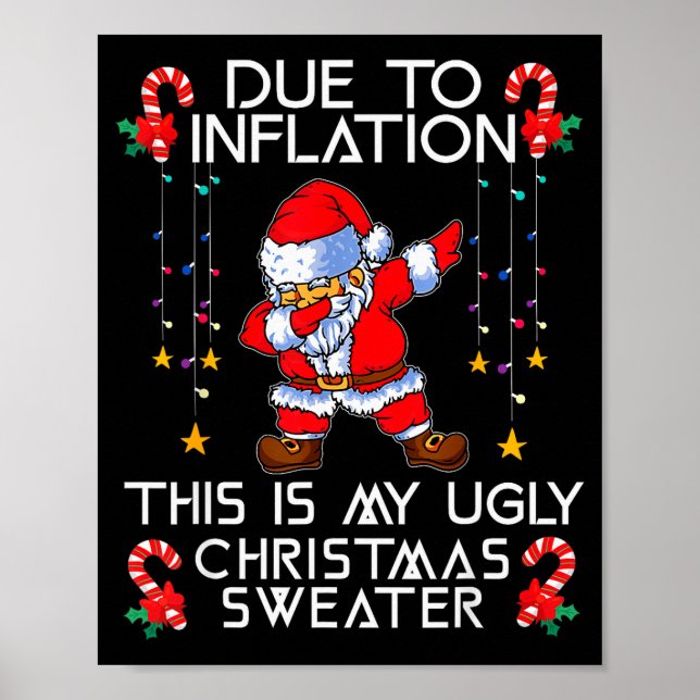 Poster Funny Due To Inflation This Is My Ugly Christmas S (Frente)