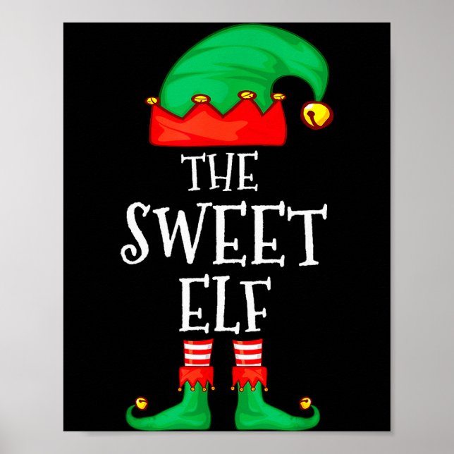 Poster Funny Elf Family Christmas The Sweet Elf Sweater M (Frente)