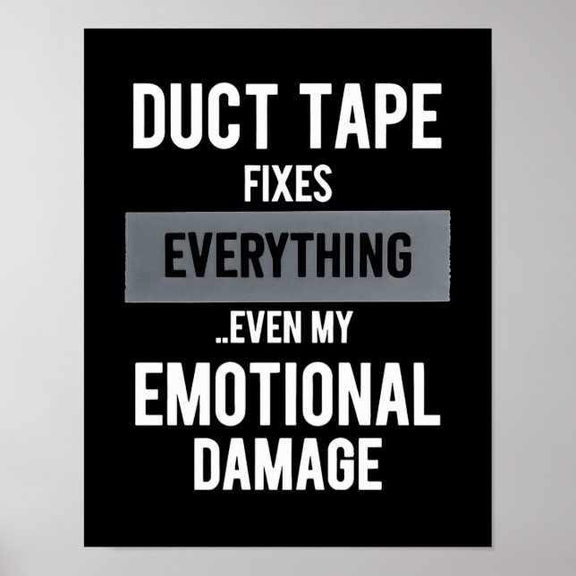 Poster Funny Emotional Damage - Dark Dry Humor Workshop (Frente)