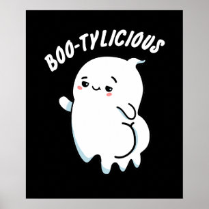 Poster Funny Engraçado Bootilicioso Ghost Pun Dark BG