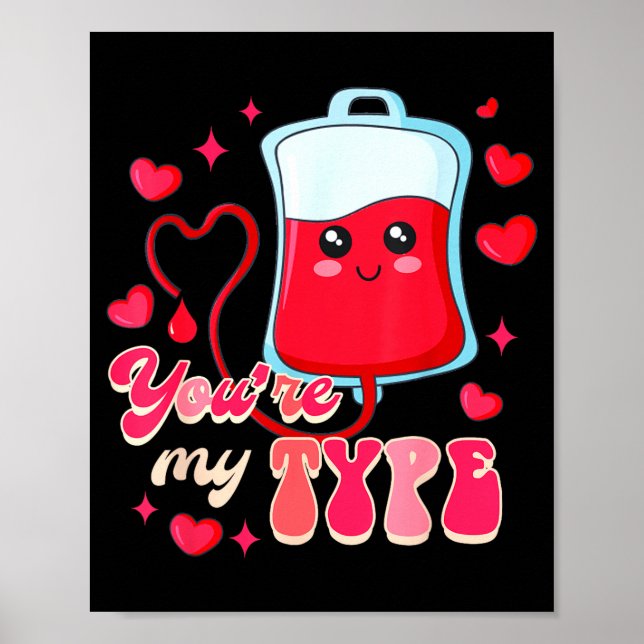 Poster Funny Er Rn Nurse Nursing Valentine’s Day You're M (Frente)