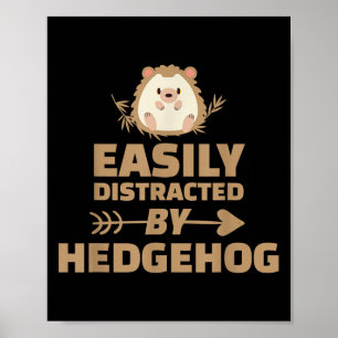 Poster Funny Facilmente Distridida Por Hedgehog Pet Anima