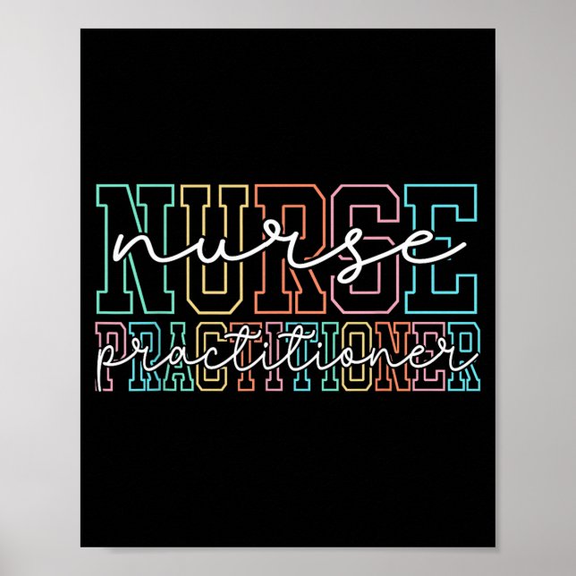 Poster Funny Family Nurse Practitioner Np Nursing Day Nur (Frente)