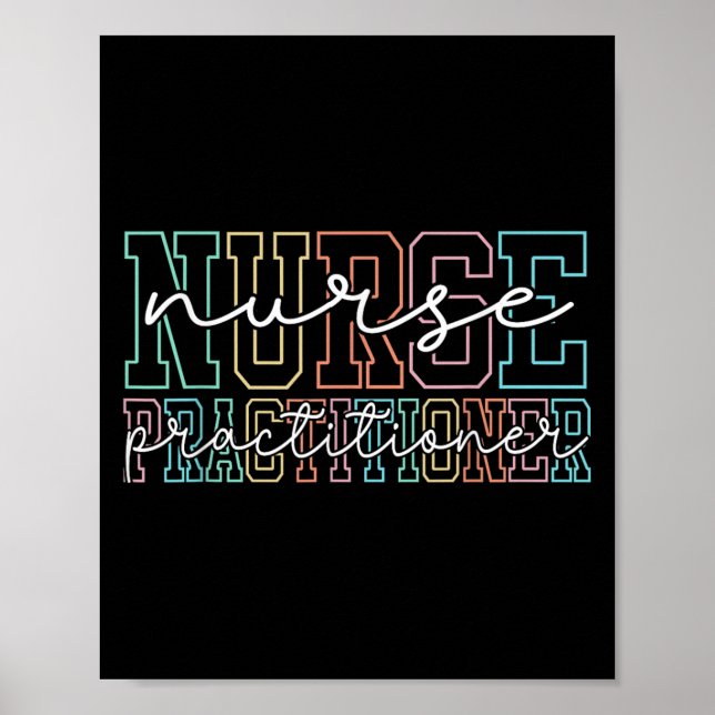 Poster Funny Family Nurse Practitioner Np Nursing Day Nur (Frente)