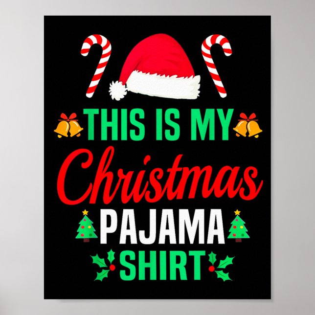 Poster Funny Family Xmas Men Women Kids This Is My Christ (Frente)