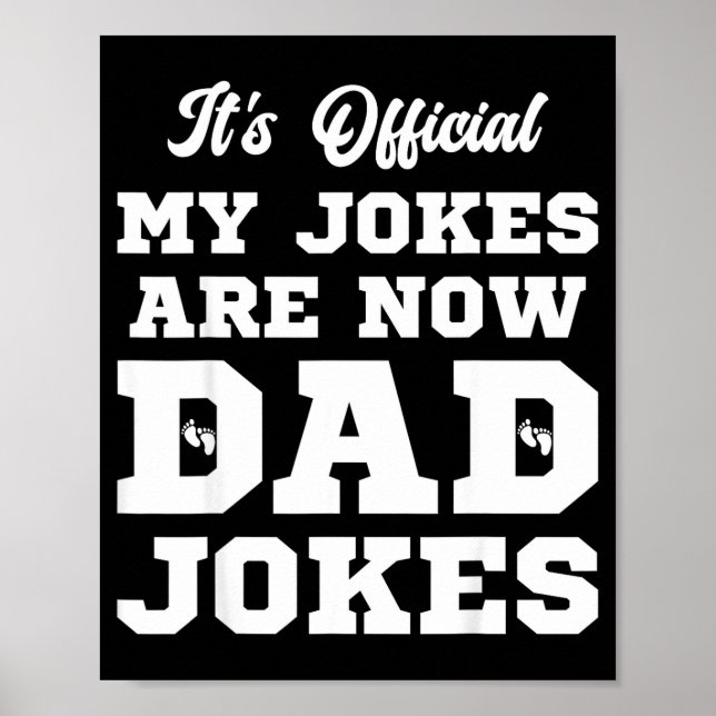 Poster Funny First Time Dad For Men New Father Papa Dad J (Frente)