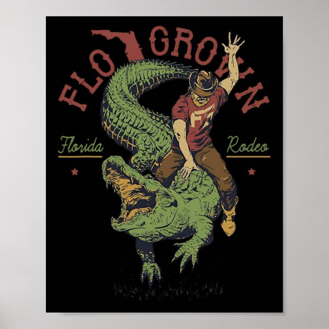 Poster Funny Flo Grown Florida Rodeo (Frente)