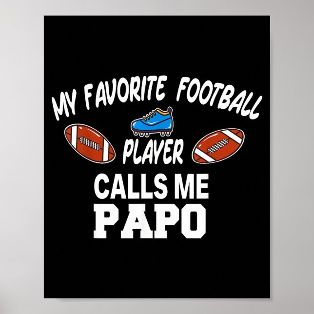 Poster Funny Football Dad Pride Pa Fan Srts Family  (Frente)