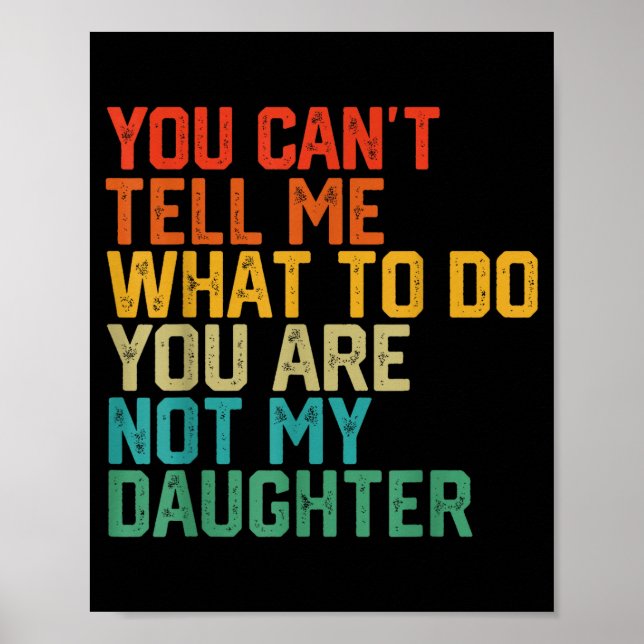 Poster Funny For Father Dad From Daughter Father's Day Da (Frente)