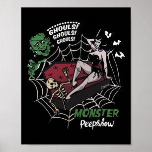 Poster Funny Frankenstein Monster Monster Monster Bunnies