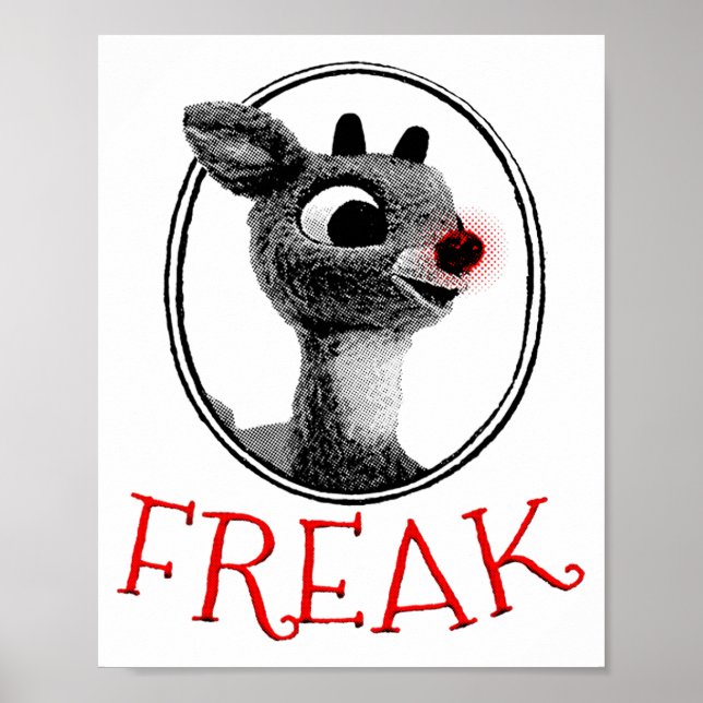 Poster Funny Freak Rudolph The Red Nosed Reindeer Christm (Frente)