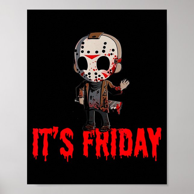 Poster Funny Friday 13th Funny Halloween Horror  (Frente)