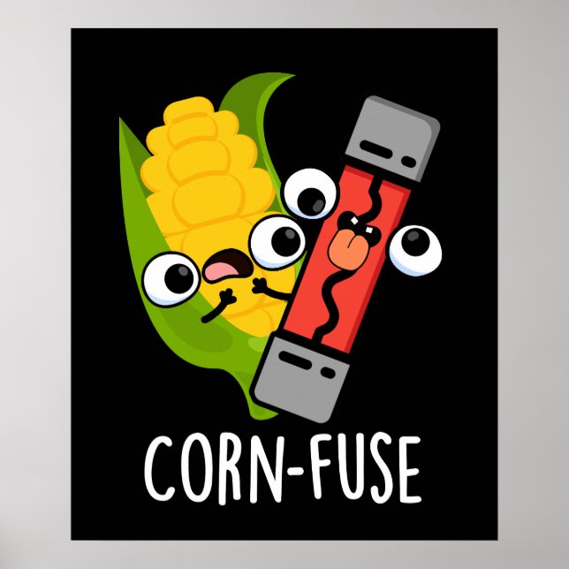 Poster Funny Funny Funny Confundida Pun Dark BG (Frente)