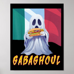 Poster Funny Gabaghoul Gabagool Hallowee Italiano America