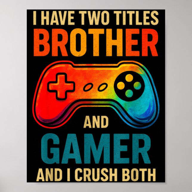 Poster Funny Gamer Graphic Tee For Boys Teens Kids Video  (Frente)