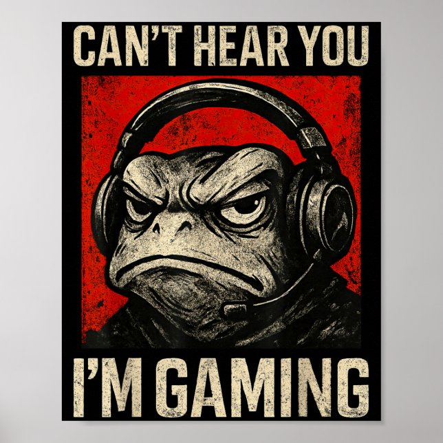 Poster Funny Gamer Mpy Frog Art Men Women Boys Video Gami (Frente)