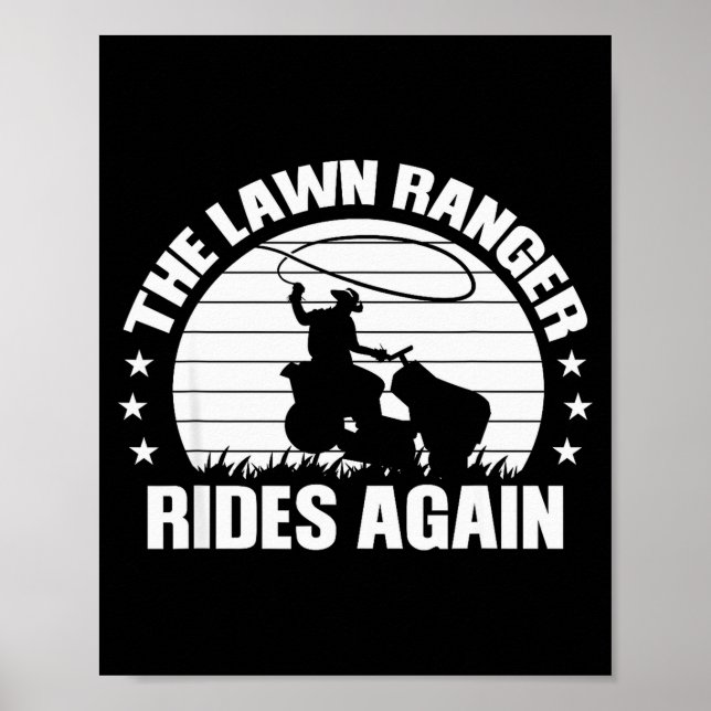 Poster Funny Garden And Mow Fields Sayings The Lawn Range (Frente)