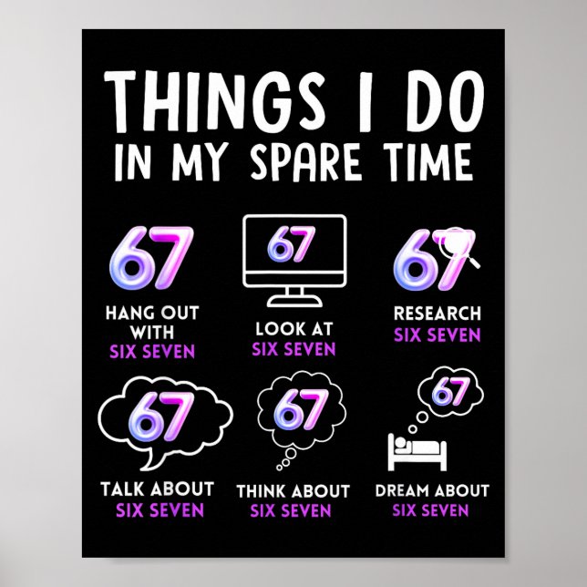 Poster Funny Gen Alpha Lover Trend Fan Modern Youth Humor (Frente)