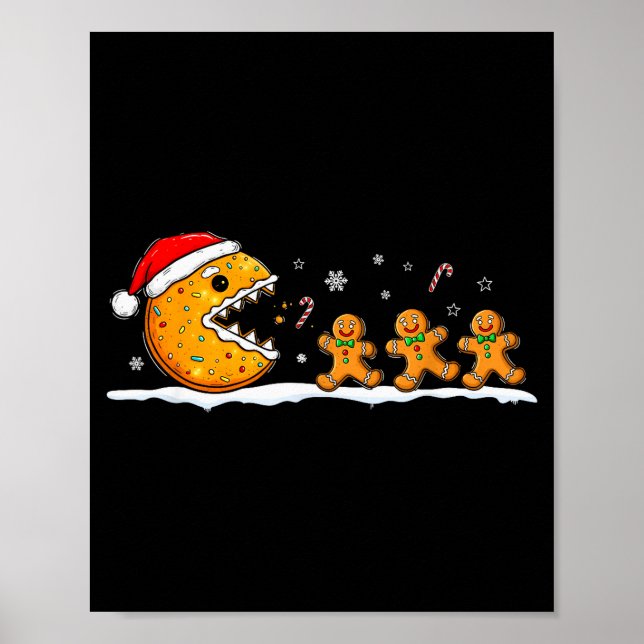 Poster Funny Gingerbread Christmas Cookie Baking Boys Gir (Frente)