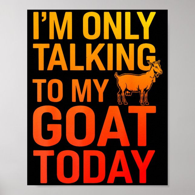 Poster Funny Goat Design For Men Women Kids Boer Pygmy Go (Frente)