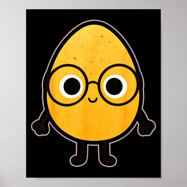 Poster Funny Good Egg Teacher Halloween Costume The Smart (Frente)