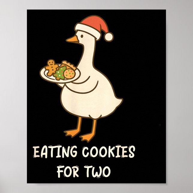 Poster Funny Goose Pregnancy Pregnant Announcement To Hus (Frente)