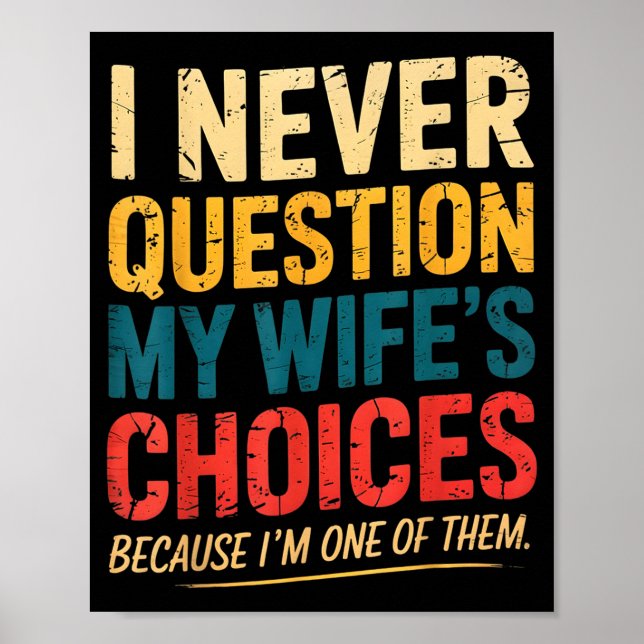 Poster Funny Groovy Dad Joke Quote For Husband Fathers Da (Frente)